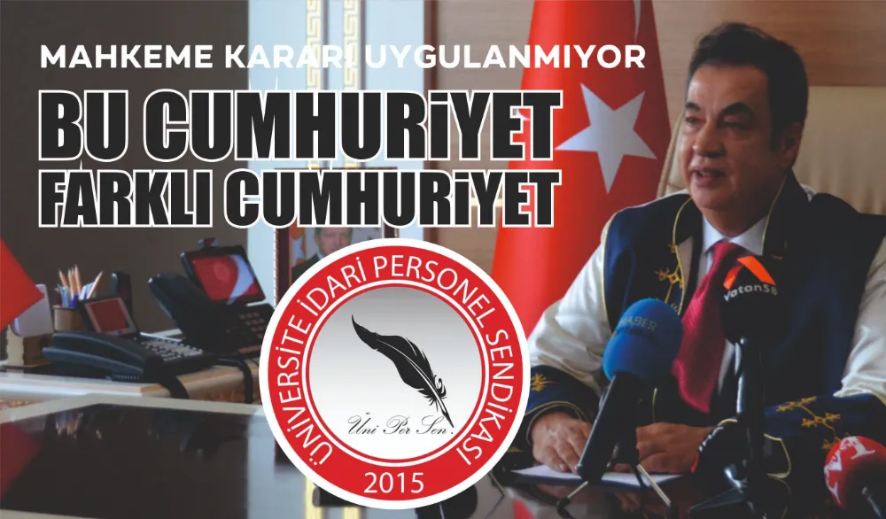 REKTÖR DEĞİŞSEDE İŞLEYİŞ AYNI